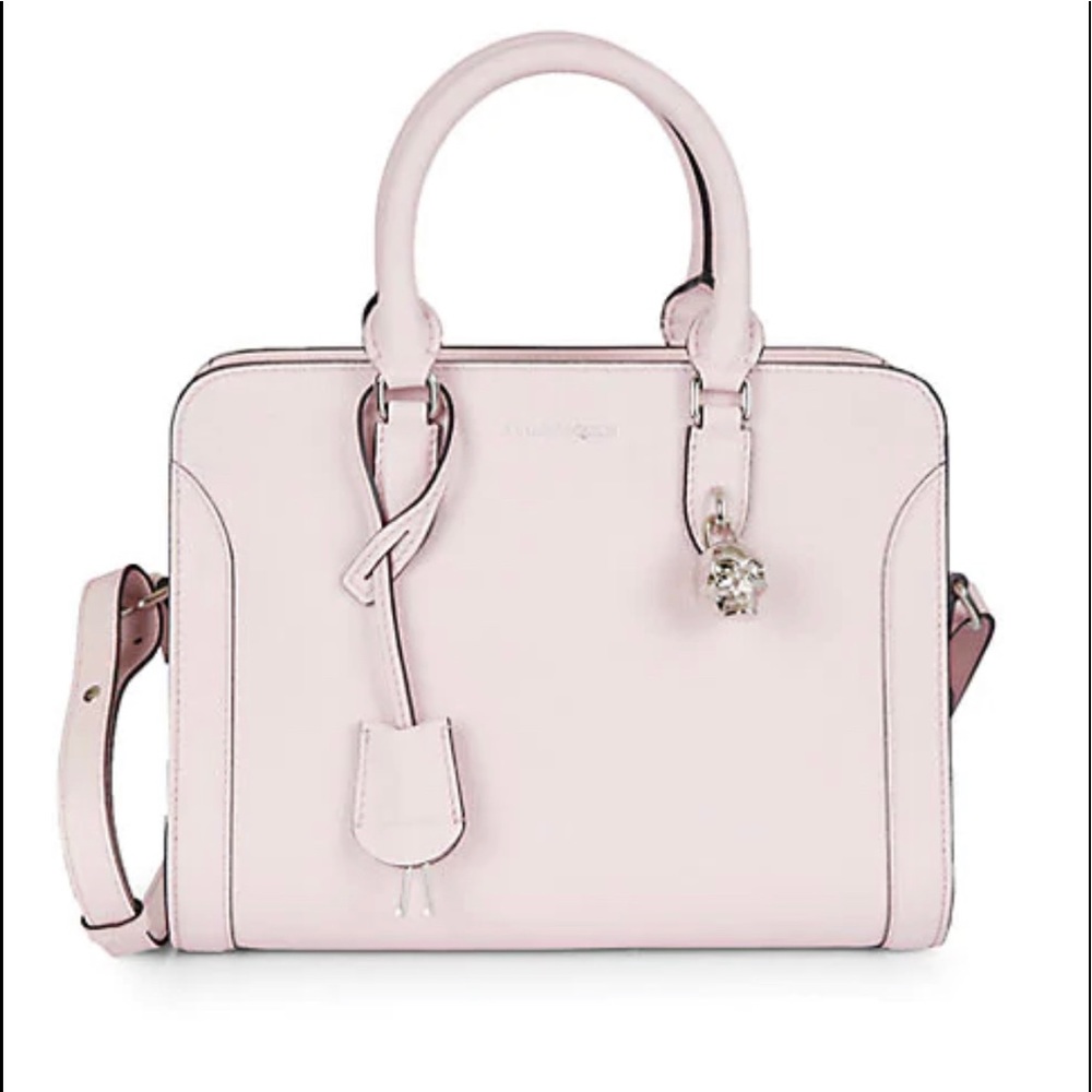 ALEXANDER MCQUEEN Pebbled Calfskin Small Skull Padlock